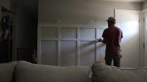 Entryway Shadowbox Paneling Timelapse