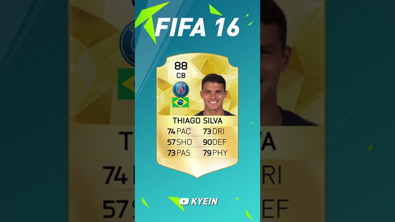 Thiago Silva - Fifa Evolution (Fifa 10 - Fifa 22) - Youtube