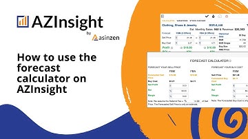 How to use the forecast calculator in AZInsight