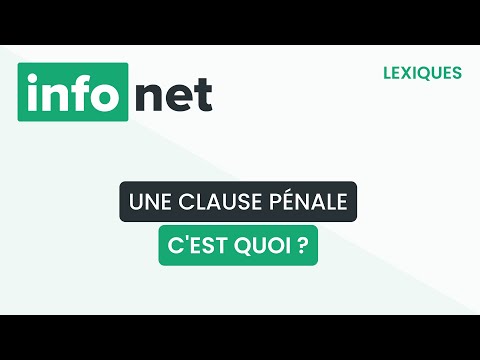 Vidéo: Qu'est-ce qu'une obligation avec une clause pénale ?