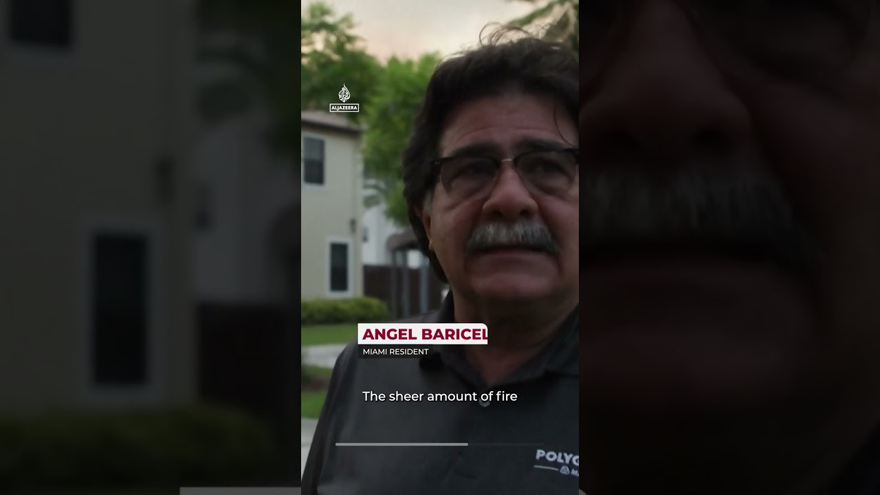 Massive brush fire sends thick smoke over western Miami