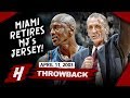 Miami Heat Retires MJ's 23 Jersey! Michael Jordan Full Highlights vs Heat 2003.04.11 - 25 Points!