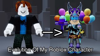 evolution of my roblox character