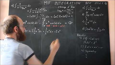 UC Berkeley Integration Bee 2021 - Qualifier Sheet 1 (Part 1)