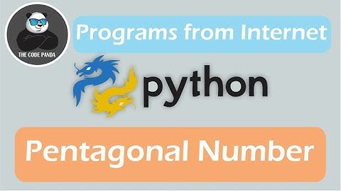The problem from Internet: Pentagonal Number | Python Simple Practice Problem | the code panda