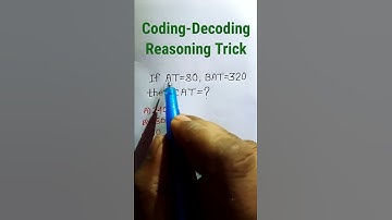Coding-Decoding Reasoning Trick| Reasoning Classes| Reasoning SSC CGL Questions| #shorts