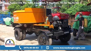 Giao hàng thời Covid | Máy trộn bê tông tự hành 12 bao 2 cầu (Bản tiêu chuẩn) đi Nghĩa Đàn - Nghệ An