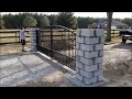 Dual driveway gate installation