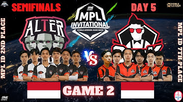 ALTER EGO vs GEEK FAM ID Game 2 || ONE ESPORTS MPL Invitational Day 5 SEMIFINALS (English) || MLBB