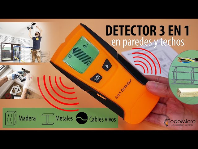 🏠👩‍🔧👨‍🔧 Detector 3 en 1 para paredes y techos. Metales, maderas y  cables energizados. 