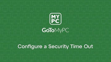 GoToMyPC - Configure a Security Time Out