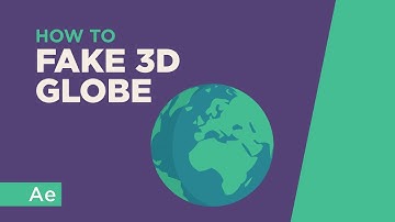 How To Animate a Fake 3D Globe - After Effects Tutorial