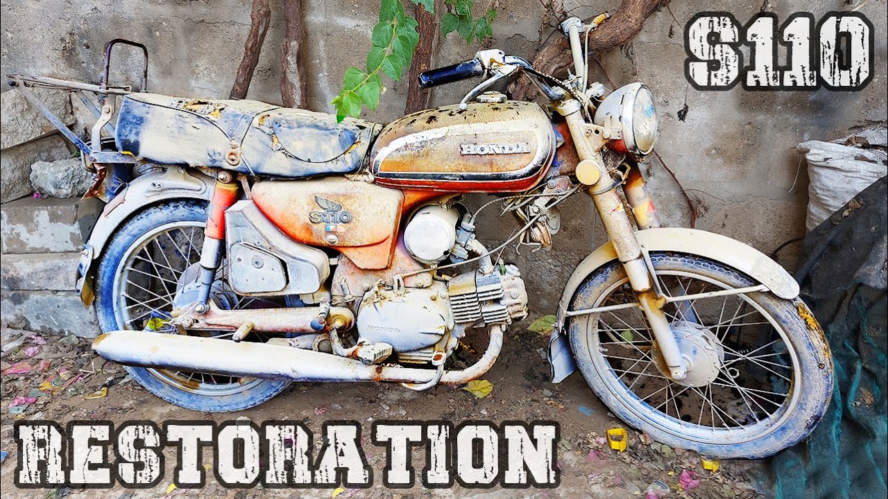 Restoration Full Bike Honda S110 47 Years Old Bike Restoration