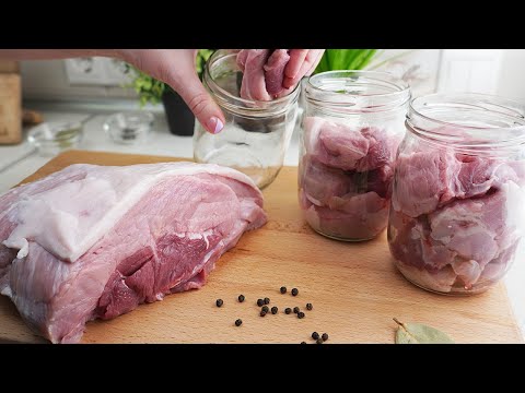 Carne en tarros, la forma más fácil de conservar la carne para una cena rápida # 241