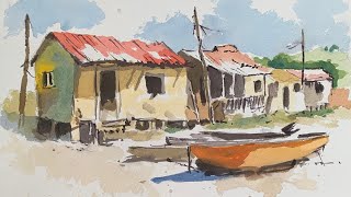 KEEP YOUR WATERCOLOURS SIMPLE/HOW TO STOP GETTING BOGGED DOWN WITH DETAIL IN YOUR WATERCOLOURS