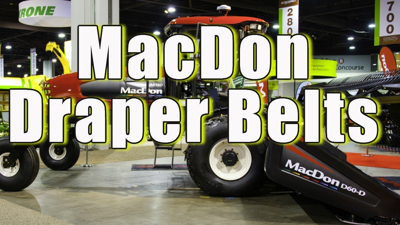 MacDon replacement draper belt online YouTube