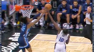 Bol Bol Denies the LOB to Ja Morant \& gets the bucket on the other end 😳