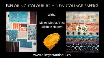 Art Journaling Ideas, Techniques & Process for Abstract Art Journal Page #2 - How to Use Colour
