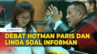 Hotman Paris dan Linda Debat soal Informan Penyelundupan tapi Terima Komisi Sabu