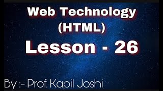 Lesson-26 |template tag in html |HTML in hindi |html for beginners |template tag |HTML tutorials