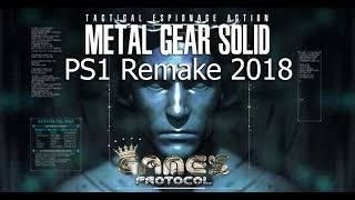 Metal Gear Solid 1 PS1 Intro Remake 2018 in 4K