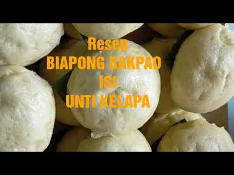 RESEP & CARA MEMBUAT BIAPONG/BAKPAO ISI UNTI KELAPA MANADO YANG MUDAH - YouTube