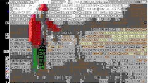 in text-only (console) Facebook using Elinks watching a video in colored text (ANSI, ASCIIART)
