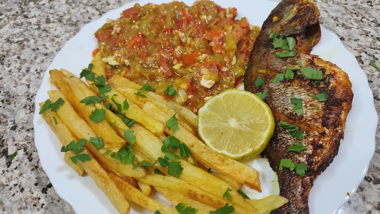 تسطيرة تونسية بنة على بنة مع طريقة تحضير حوت في الفرن بتتبيلة ولا اروع tastira tunisienne