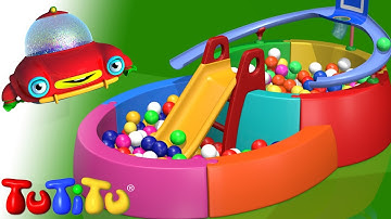🎁TuTiTu Builds a Ball Pit - 🤩Fun Toddler Learning with Easy Toy Building Activities🍿