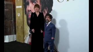 Peter Dinklage and his wife Erica Schmidt attend a screening of the film "Cyrano" in New York #short