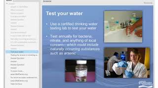 Well Owner Lessons - Arsenic