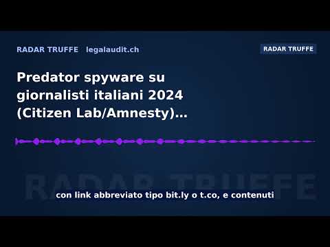 Predator spyware su giornalisti italiani 2024 (Citizen Lab/Amnesty)