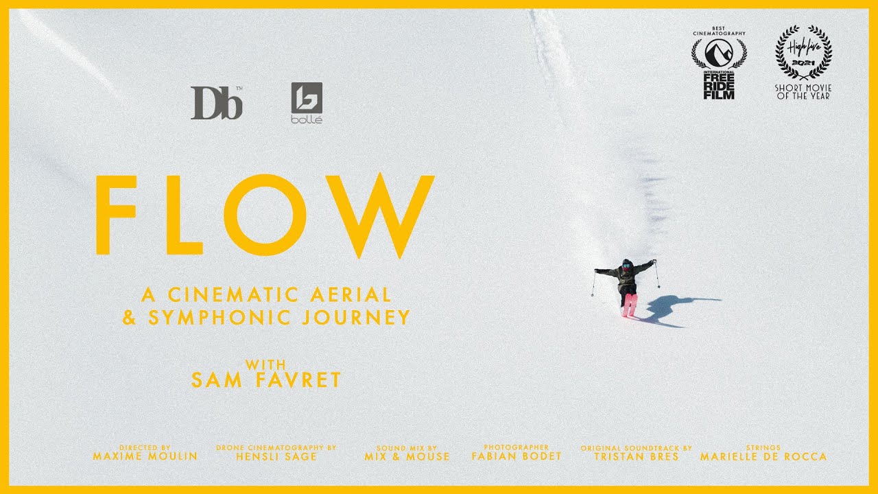 FLOW with Sam Favret | Big Mountain Skiing and Cinematic FPV Drone