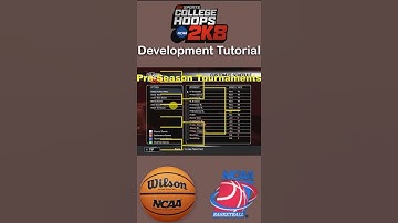College Hoops 2K8 Development Tutorial: Always Schedule Pre-Season Tournaments