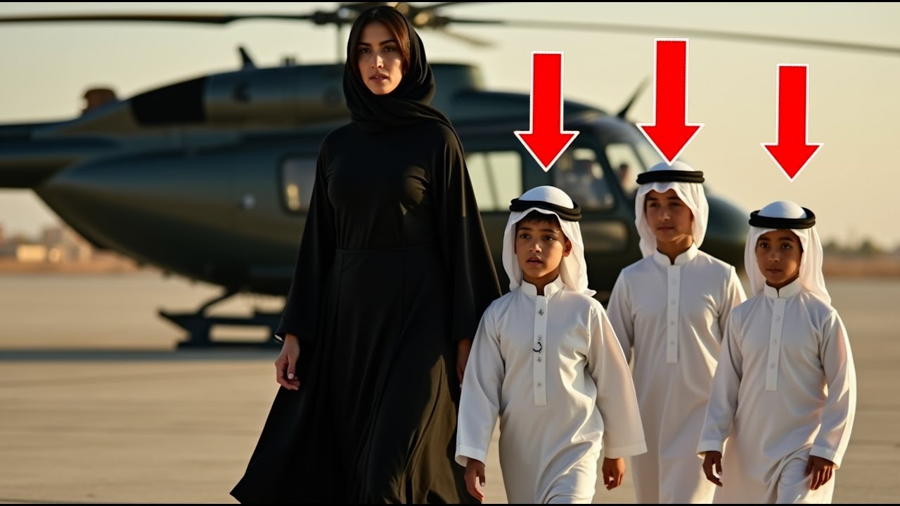 طرد زوجته من البيت .. وبعد 5 سنوات عادت بطائرة هليكوبتر ومعها ثلاثة توائم يطابقونه تمامًا !