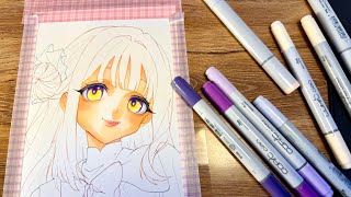 肌と瞳を丁寧に彩る 🎨 | Anime Skin & Eyes Coloring Process  screenshot 4