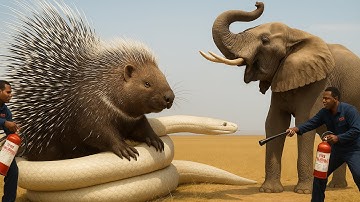 Giant Python Hunts Porcupine, Elephant Charges to Save Friend & The Legendary Rescue Team