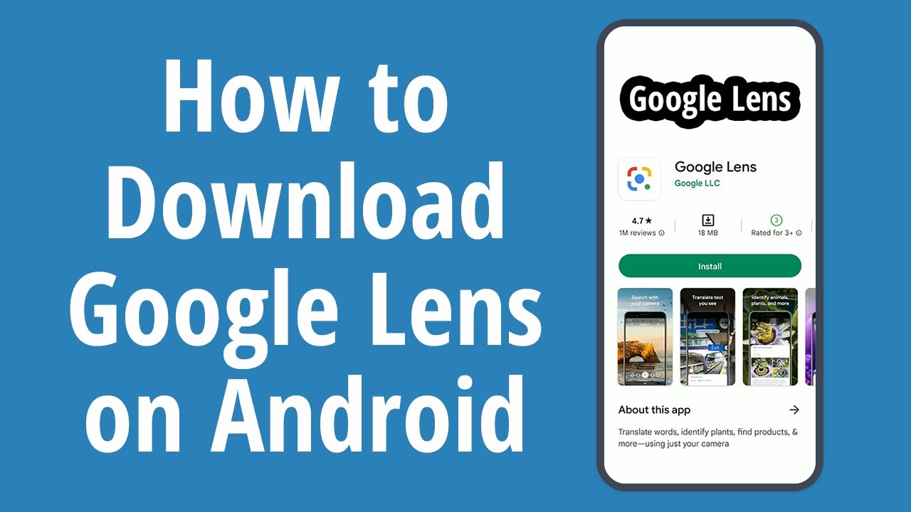 How To Download Google Lens On Android. How To Install Google Lens App On  Android - Youtube