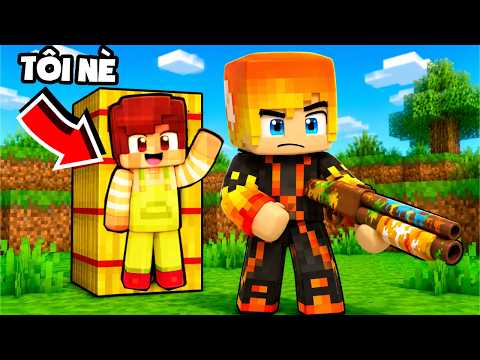 Sinh Tố Team Challenges Hide and Seek Drawing in Minecraft