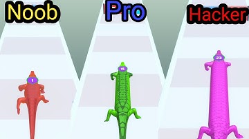 NOOB VS PRO VS HACKER in Monster Alligator Attack - Rs Sanjid Gameplay