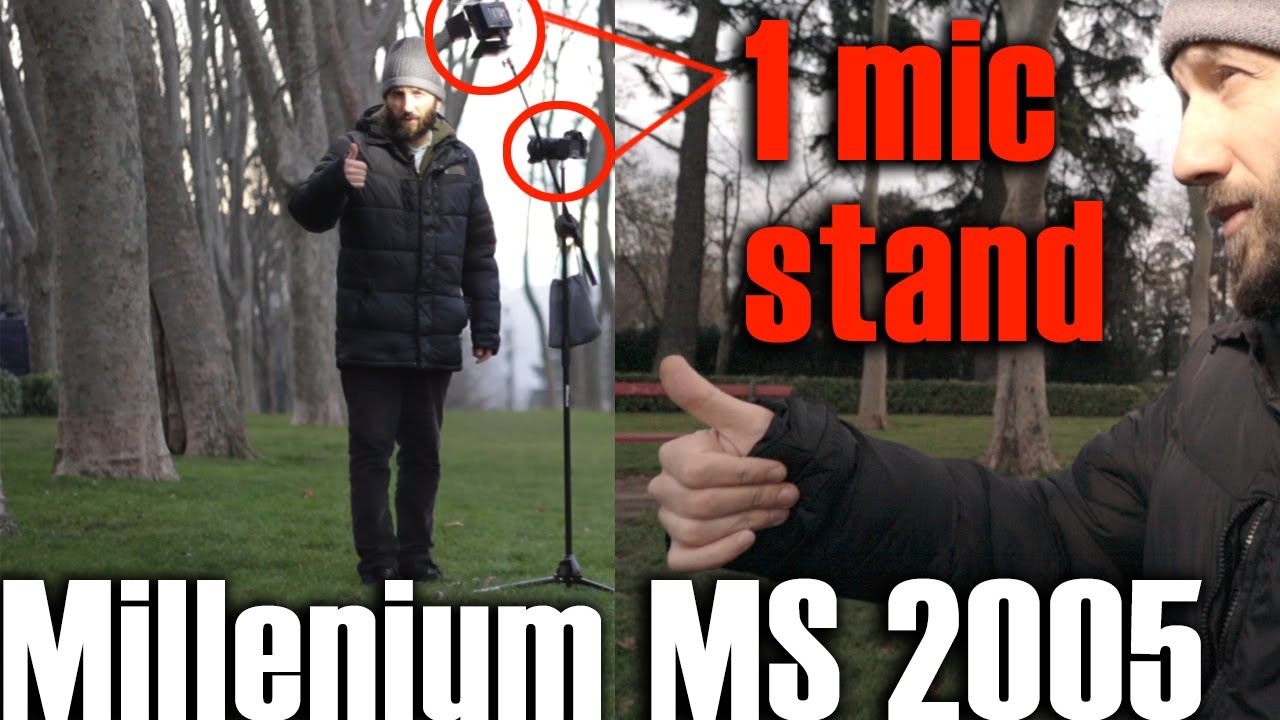 👀How To  Hold 2 items at the same using 1 mic stand time Millenium MS2005👀Cheapest Mic Stand!!!!