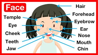 Parts of the face 🤔 | Easy Learning Video | Learn with pictures by Learn Easy Science 2,791 views 10 months ago 1 minute, 39 seconds