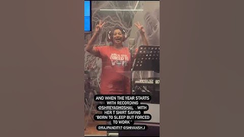 SHREYA GHOSHAL AT RECORDING STUDIO #shorts