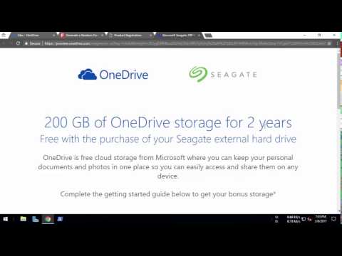 seagate 200gb onedrive