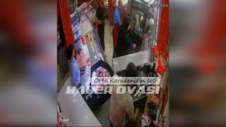 Bafra’da Şaşırtan Kaza: Bisikletle Kasap Dükkanına Daldı!