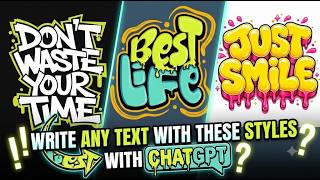 How to Use ChatGPT to Create Typography for CorelDRAW & Adobe Illustrator