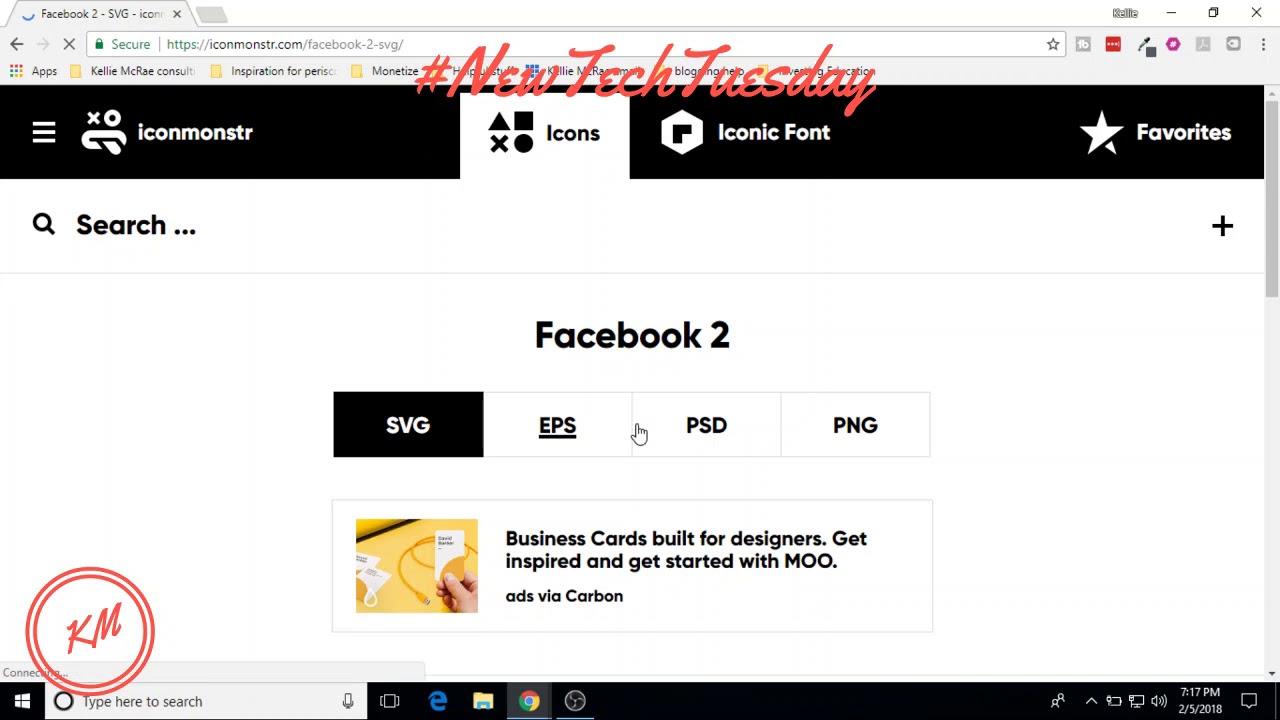 Create Customized Social Media Icons ~ New Tech Tuesday