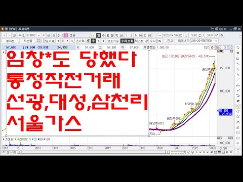 임창*도 당했다 통정작전거래 <strong>선광</strong>,대성,삼천리,서울가스
