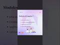 Day - 6 Modules in Angular | Create Modules | LazyLoading Modules #shorts  #angular #learnangular