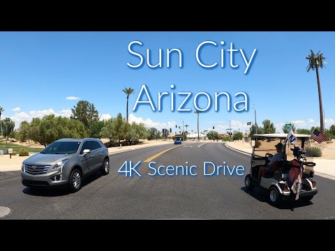 Driving in Sun City West |  4K "Fun City"  Scenic Neighborhood Tour